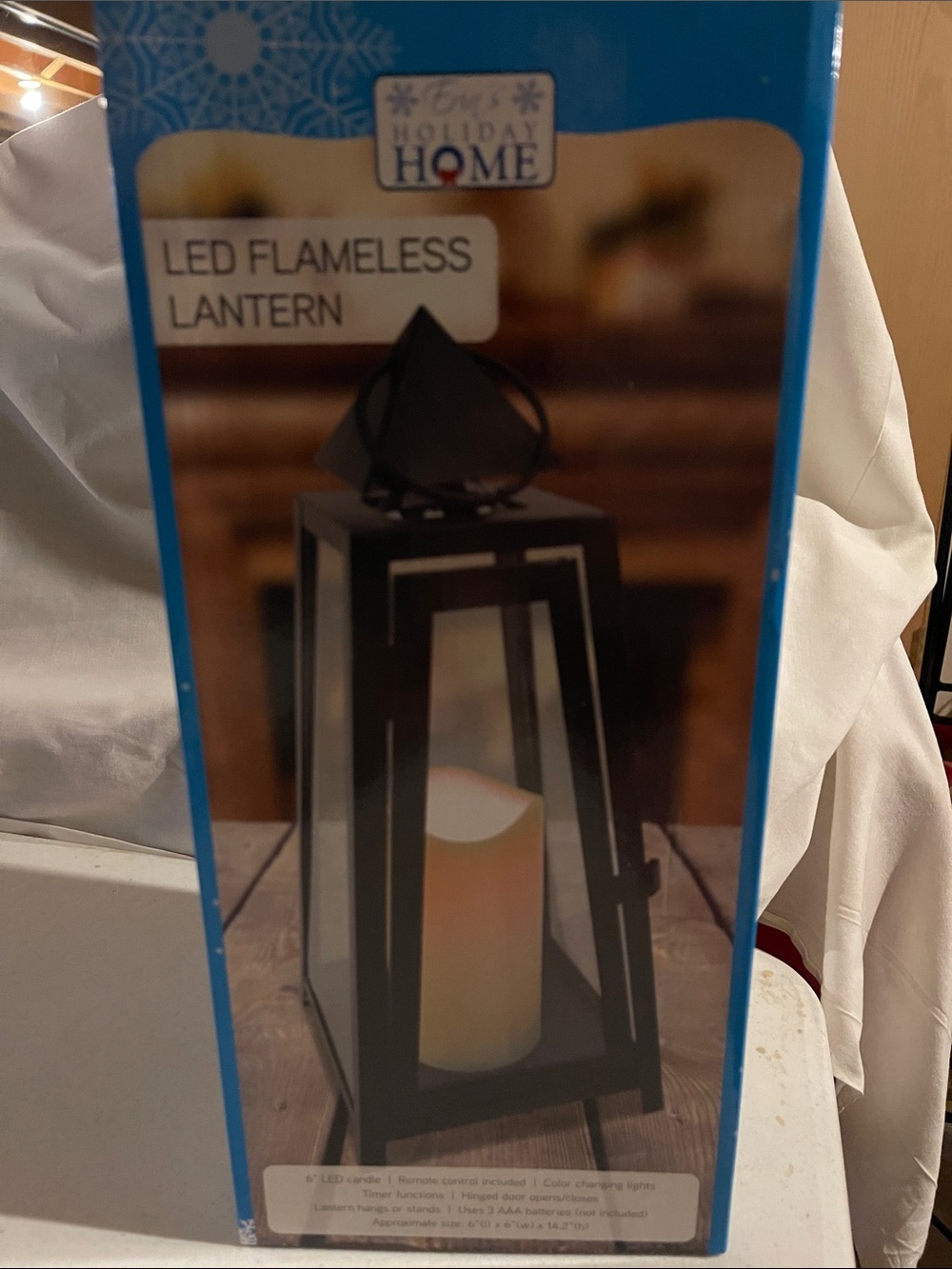 LED Flameless Lantern - Black